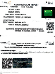 5.54/CT Natural Panna Stone with Govt. Lab Certificate